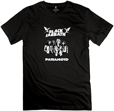 KIM Men's Black Sabbath Rock Band Logo T-shirt - S Black