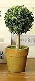 【Abz Company】 フェイク グリーン ボール 型 S サイズ トピアリー ボール お世話のいらない 癒しの グリーン 観葉植物 光触媒 インテリア 人工観葉植物 ボール型 S