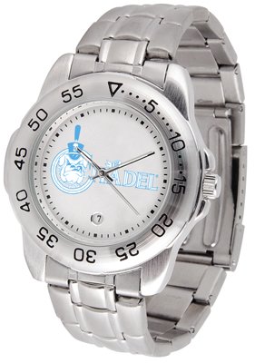 Citadel Bulldogs NCAA Mens Sports Steel Watch