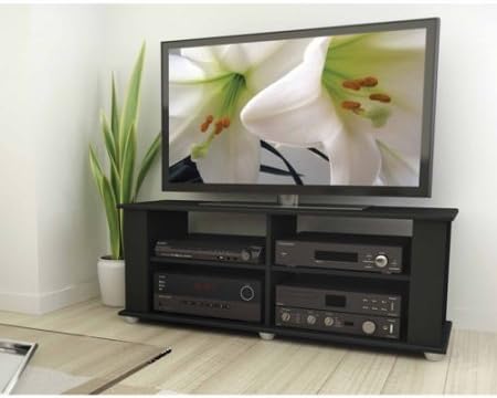 Sonax Fillmore TV Stand for TVs up to 48", Midnight Black