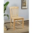 Heavy Duty Solid Wood Natural Finish Dining Room - Kitchen Side Chair