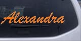 8in X 1.6in Orange -- Alexandra Car Window Wall Laptop Decal Sticker