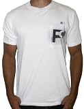 FRENCH CONNECTION FCUK Mens Crewneck T-Shirt Tee Top With Pocket White Blue Black