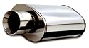 MagnaFlow 14832 Street Series Polished Stainless Steel Oval Muffler with Tip