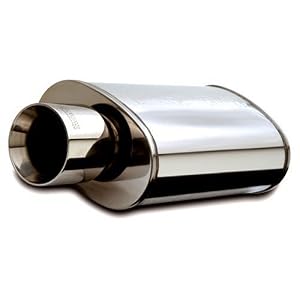 MagnaFlow 14832 Street Series Polished Stainless Steel Oval Muffler with Tip