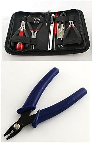 Moonlight Art Supply Combo of 12-Piece Jewelry Making Tool Kit in Zippered Case and Crimping Plier