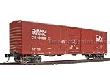 Life-Like Proto-1000 HO Scale Ready-to-Run NSC 50` Newsprint Box Car - CN Web Site Scheme #400755