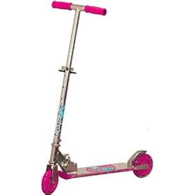 Ozbozz Pink Flashing Storm Folding Scooter