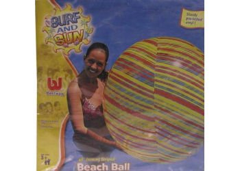 Childrens Toyshop  Toys : 48" STRIPED BEACH BALL