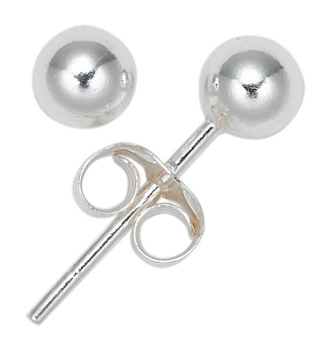 Childrens Toyshop  Jewelry : Sterling Silver 5mm Ball Earrings