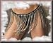 Ring Skirts - Unique Leather and Chain Skirt Adjustable Back Double Ring Closure One Size Shown with Y2L-5-303 Bustier