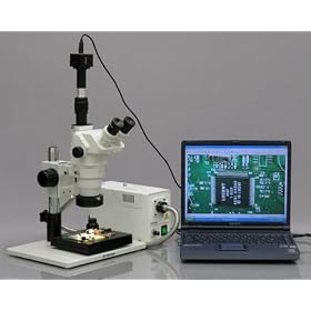 2x-225x Industrial Inspection Microscope + 5mp Microscope Camera by AmScope