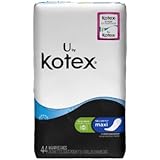 Kotex Long Super Maxi Pads - 44 ct