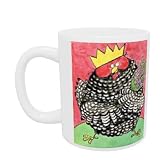 Hen, 1998 (w/c and ink on paper) by Maylee Christie - Mug - Standard Size