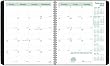 Brownline 2012 EcoLogix Monthly Planner, 14 months (Dec-Jan), Twin-Wire, Black, 8.875 x 7.125-Inches (CB430W.BLK)