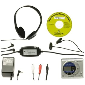 Sharp MDMT15 VQ MiniDisc Player/Recorder with Voquette Web Audio Manager