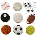 Autumn Carpenter Designs Sports Ball Cookie Cutter & Impression Mat Set $17.25