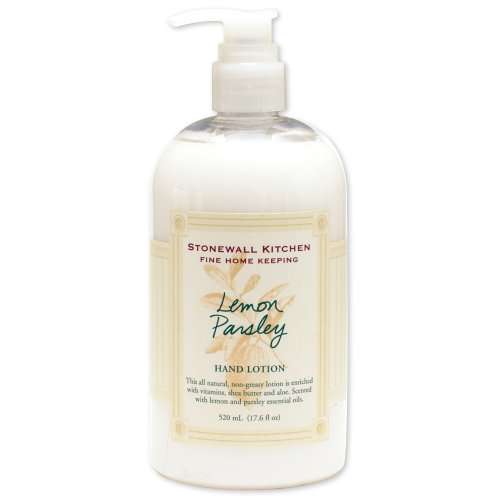 Stonewall Kitchen Hand Lotion, Lemon Parsley, 17.6-Ounce Bottles (Pack of 3)