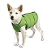 Gooby - Padded Vest Solid, Dog Jacket Coat Sweater with Zipper Closure and Leash Ring, Solid Green, Medium