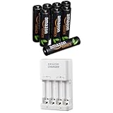 Amazonベーシック 高容量充電式ニッケル水素電池 急速充電器セット　単4形充電池8個パック付