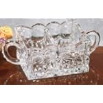Crystal Clear "Bracelet" Tea & Sugar Caddy