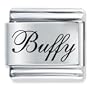 Edwardian Script Font Name Buffy Laser Italian Charm Bracelet