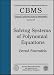 Book Solving Systems of Polynomial Equations (Cbms Regional Conference Series in Mathematics)