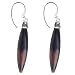 SkyeSterling Designer Black Horn Marquese Drop Earrings