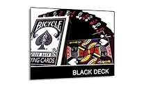 Bicycle "The Black Deck" Playing Cards Magic 4 Gaff Magic Maker