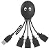 Search : USB Hub 2.0 4-port For Mac and PC. True USB 2.0 Speed. Very Cute Octopus Design. (Black)