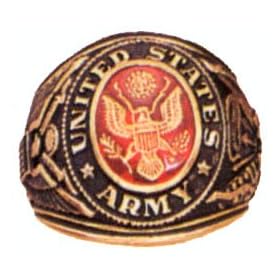 Army Deluxe Engraved Ring