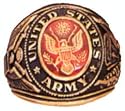 ARMY Deluxe Engraved Ring - 18kt Heavy Gold Electroplate