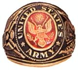 ARMY Deluxe Engraved Ring - 18kt Heavy Gold Electroplate