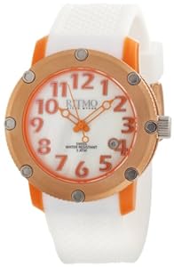 Ritmo Mundo Women's 242 Orange Carnival Quartz White Mother of Pearl Dial Watch