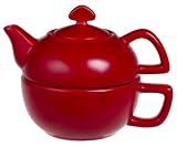 Chantal 13-Ounce Tea-for-One, Red