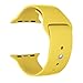 Apple Watch Band - Valuebuybuy Soft Silicone Sport Style Replacement iWatch Strap bands for Apple Wrist Watch 38mm Models Formal Colors S/M Size-42mm/Yellow