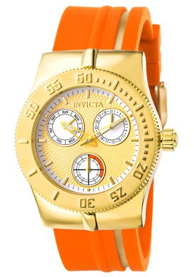 Invicta Women's 5926 Lady Wildflower Collection Gold-Tone Stainless Steel Orange Watch