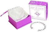 CMH Count Me Healthy Happy & Blessed Sterling Bangle Bracelet