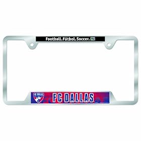 MLS FC Dallas Metal License Plate Frame
