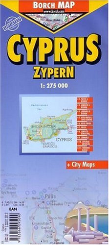 City Travel Guides Discounted  Books : Cyprus Laminated Map by Borch