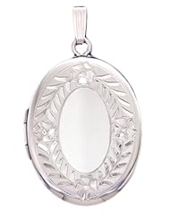 Sterling Silver 2 Photo Oval Locket