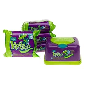 Pampers Kandoo Flushable Wipes With Easy-Use Tub, Fresh Splash Scent, 200 wipes (4 packs of 50 each)