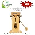 Mihatsch-Diewald Schnitzer Getreidequetsche Campo mit Steinwalzen. Frische Flocken aus der Getreidequetsche Schnitzer Campo in Ihrem M�sli schmecken deutlich besser als Flocken "aus der T�te". Stellen Sie sich Tag f�r Tag Ihr eigenes, neues und abwechselungsreiches M�sli mit vollem N�hrwert zusammen: Frische Getreideflocken aus verschiedenen Getreidesorten, �lsaaten, N�sse nach Lust und Laune und frisches Obst der Saison - mit dieser Schnitzer Getreidequetsche alles kein Problem!