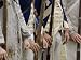 American Soldiers Reenact a Muster at the Surrender at Yorktown, Virginia Photographi...
