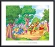 Art Poster Metal Framed Print - Pooh's Hundred Acre Band - Artist: Walt Disney- Poster Size: 20 X 24