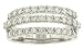 3 Row Round prong Set Diamond Band Diamond 1.16cttw