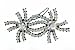 Sun Stream Swarovski Crystal Jeweled Hair Pin
