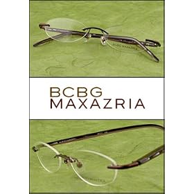 BCBG Max Azria Rimless Prescription Eyeglasses - BG-2190BUR