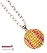 Softball Necklace - Crystal Rhinestone Silver Bling Yellow Fastpitch Sport Pendant Girls fashion by Kenz Laurenz