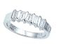 0.70 cttw Baguette Diamonds Band LIFETIME WARRANTY